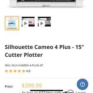 Silhouette Cameo 4 plus& accessories